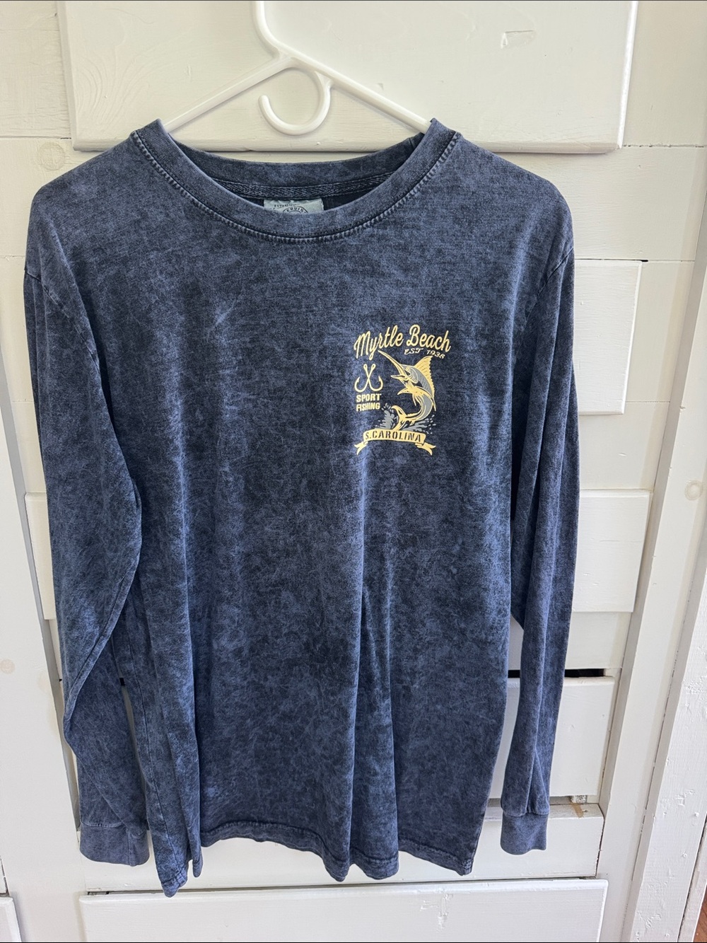 Myrtle Beach Men’s Long-Sleeve Shirt - Blue
